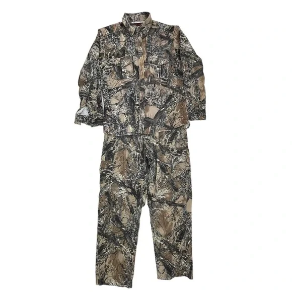 2 Pc True Timber Camo Mens Hunting Outfit Shirt/Pants True Timber Soft Med 36" - Picture 1 of 12